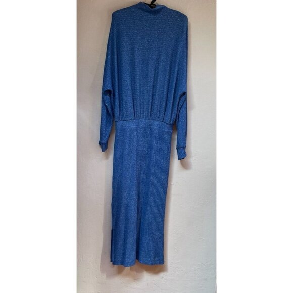 SATURDAY/SUNDAY Anthropologie Mariah Long Sleeve Rib Knit Maxi Dress Large New - Picture 2 of 12